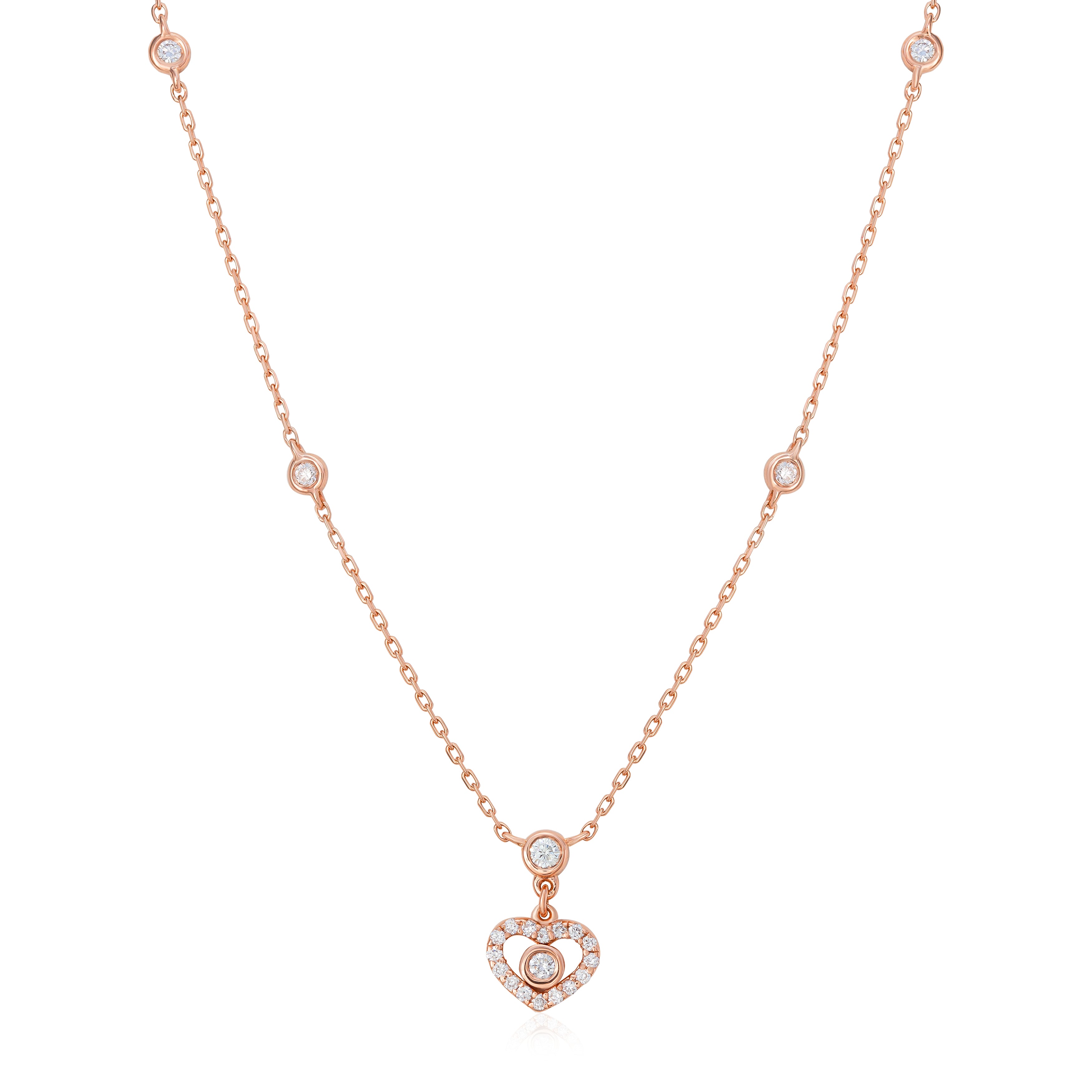 FLOATING HEART NECKLACE