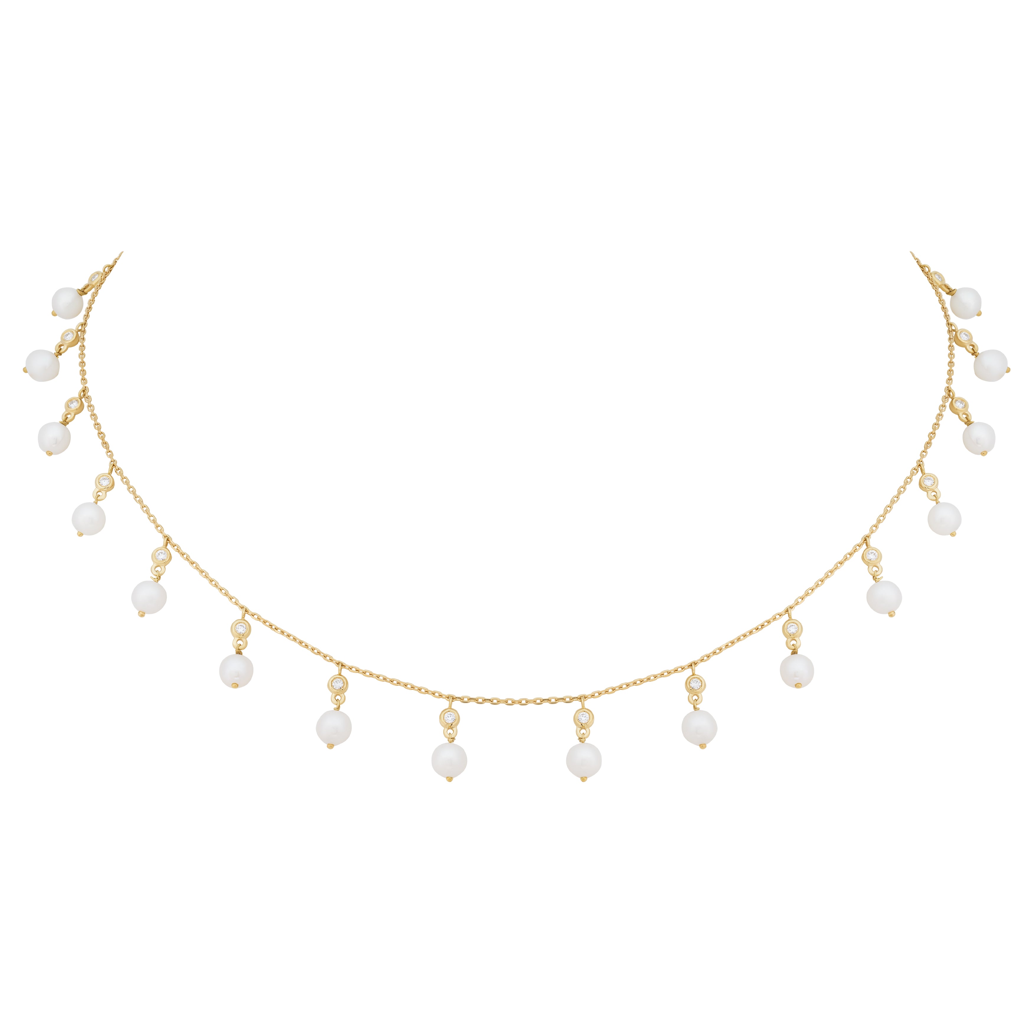 FLOATING PEARLS NECKLACE